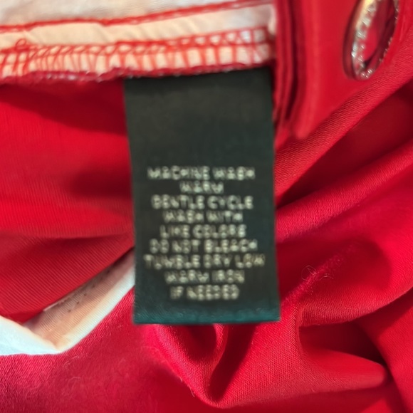 RALPH LAUREN Size 8 Stretchy Cotton Blend Vivid Red Pants Cozy Valentine $119NEW - Picture 8 of 16